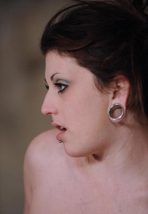 18 year old girl Kasey Chase submits to a dominant man wearing latex gloves